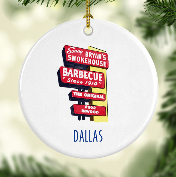 Iconic Sonny Bryan's Porcelain Ornament