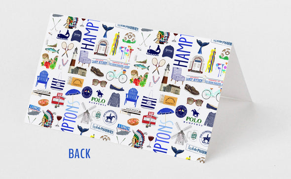 Iconic Hamptons NY Watercolor Place Cards