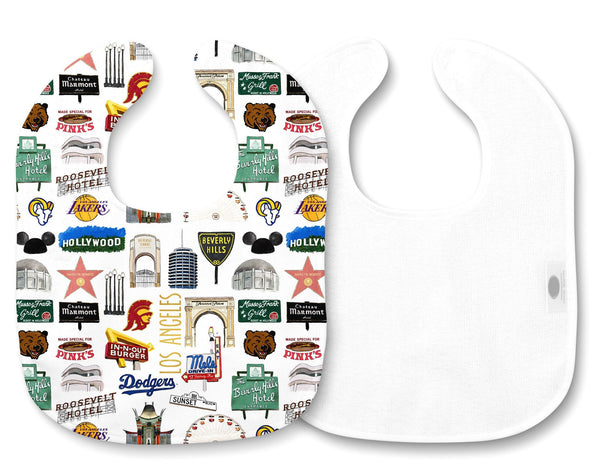 Iconic Los Angeles Baby Bib