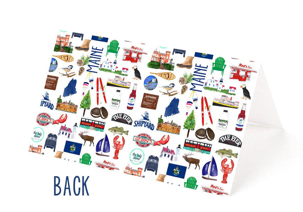 Iconic Maine Watercolor Place Cards
