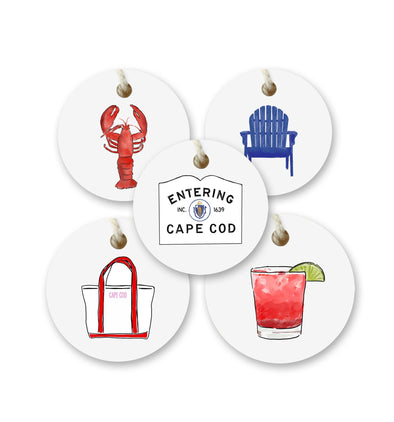 Iconic Cape Cod Watercolor Gift Tags - Set of 10