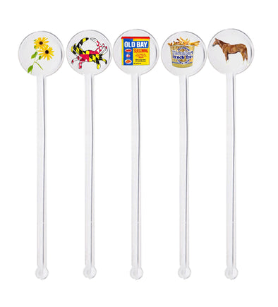 Iconic Maryland Swizzle Sticks - Set of 10