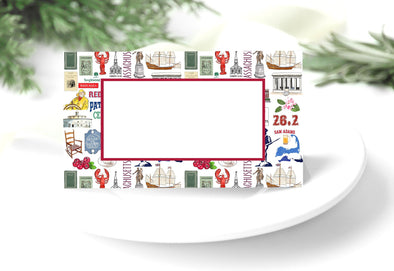 Iconic Massachusetts Watercolor Place Cards