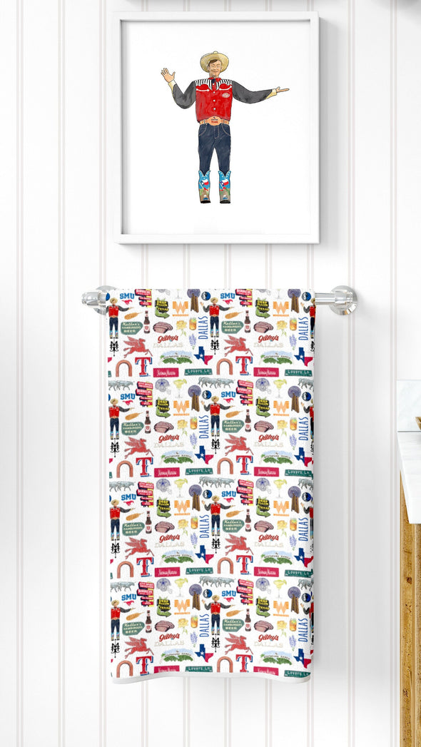 Iconic Dallas Texas towel