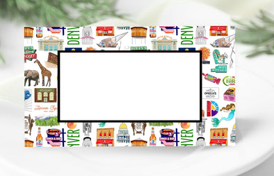 Iconic Denver, Colorado Watercolor Place Cards