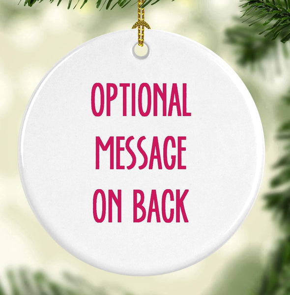 Iconic Massachusetts Clam Chowder Round Porcelain Ornament