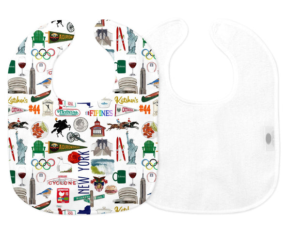 Iconic New York State Baby Bib