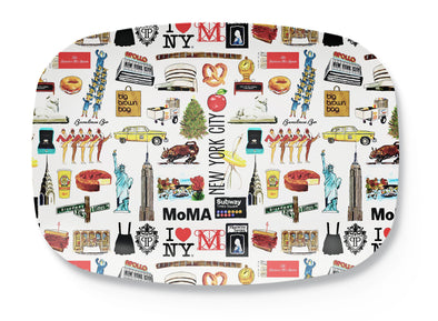 Iconic New York City Watercolor DecoWare(TM) Platter