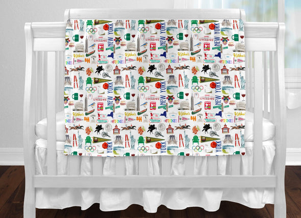 Iconic New York State Baby Blanket
