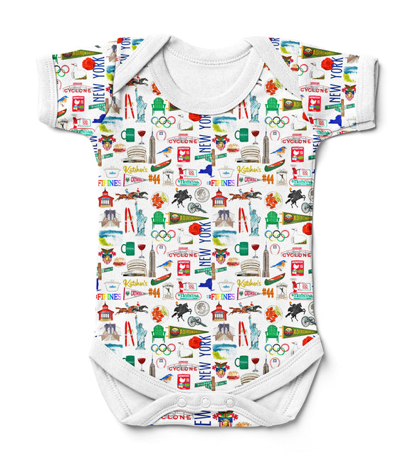 Iconic New York State Baby  Bodysuit