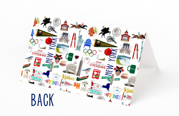 Iconic New York State Watercolor Place Cards