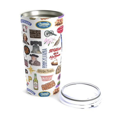 Iconic Pennsylvania Watercolor 20 ounce Stainless Steel Hot/Cold Cup