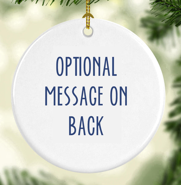 Iconic Rhode Island Clam Cakes Round Porcelain Ornament