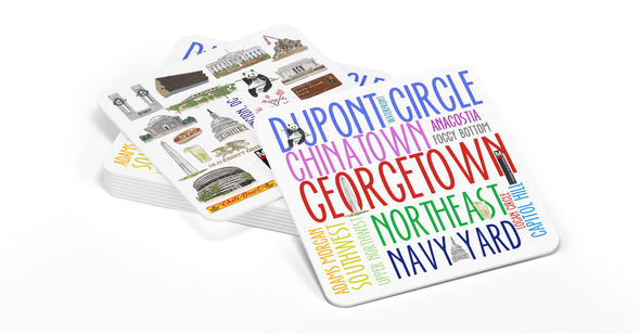 Iconic Washington, DC Paper Coasters - Set of 10