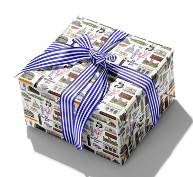 Iconic Washington, DC Watercolor Gift Wrap