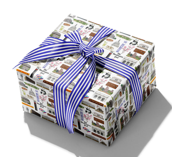Iconic Washington, DC Watercolor Gift Wrap