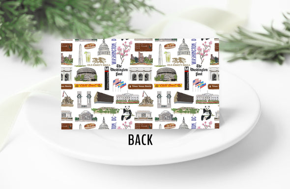Iconic Washington, DC Watercolor Place Cards