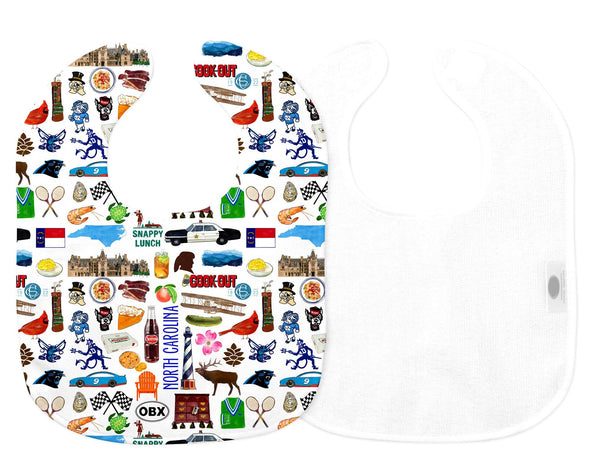 Iconic North Carolina Baby Bib
