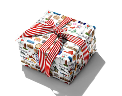 Iconic Virginia Watercolor Gift Wrap