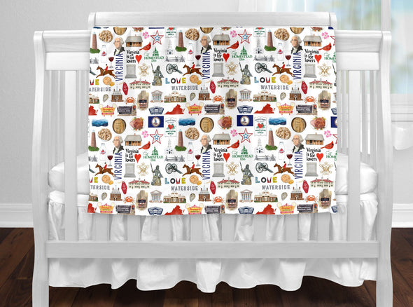 Iconic Virginia Baby Blanket