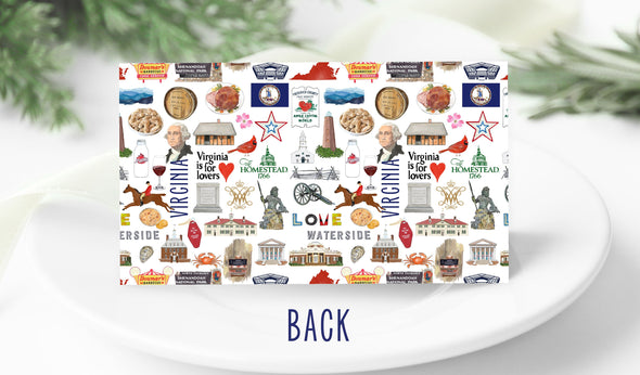 Iconic Virginia Watercolor Place Cards