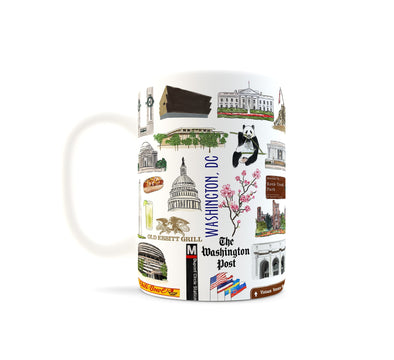 Iconic Washington DC Watercolor Ceramic Mug