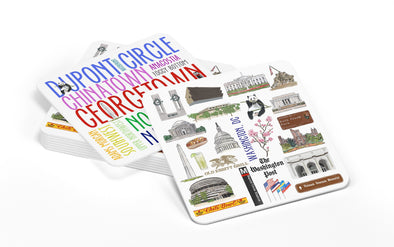 Iconic Washington, DC Paper Coasters - Set of 10