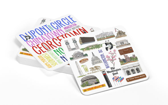 Iconic Washington, DC Paper Coasters - Set of 10