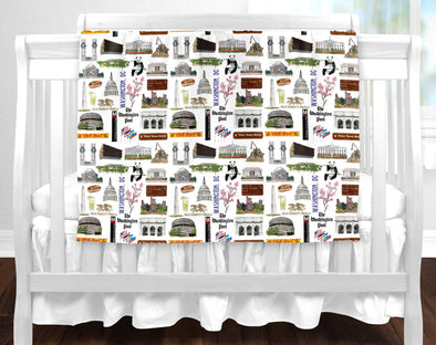 Iconic Washington, DC Baby Blanket