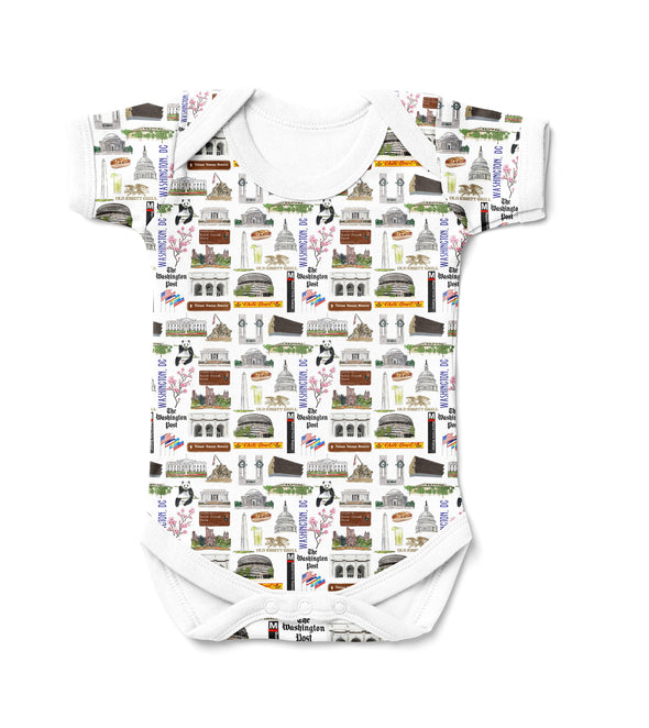 Iconic Washington, DC Baby  Bodysuit