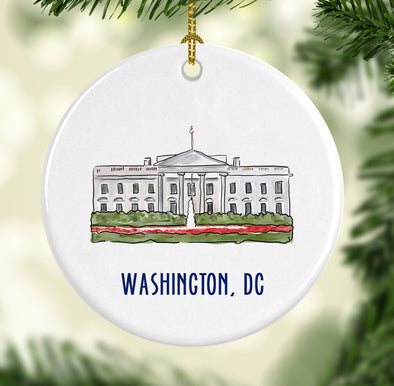 White House Porcelain Ornament