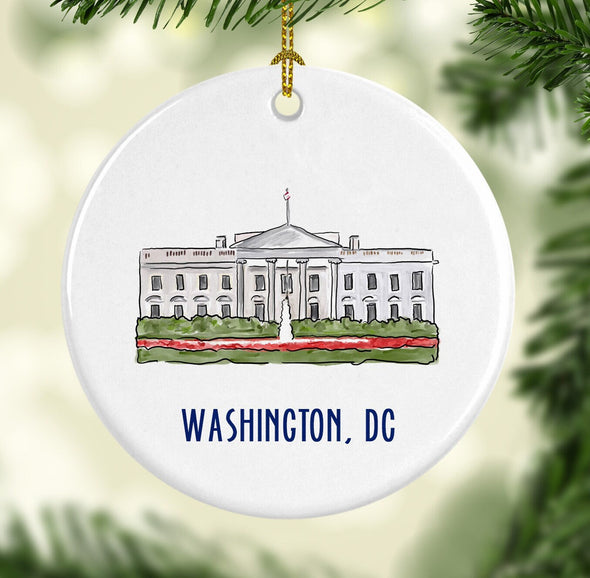 White House Porcelain Ornament