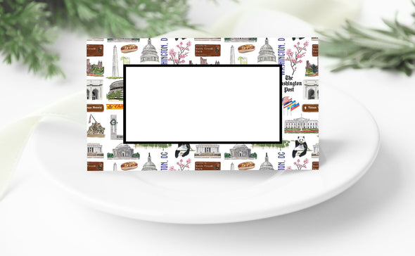 Iconic Washington, DC Watercolor Place Cards