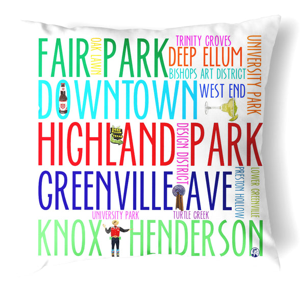 Reversible 18" Iconic Dallas Throw Pillow