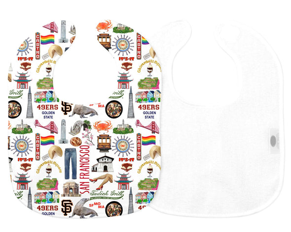 Iconic San Francisco Baby Bib