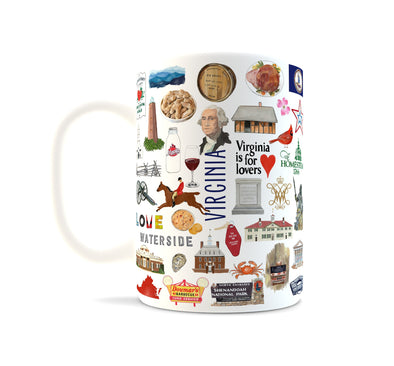Iconic Virginia Watercolor Ceramic Mug