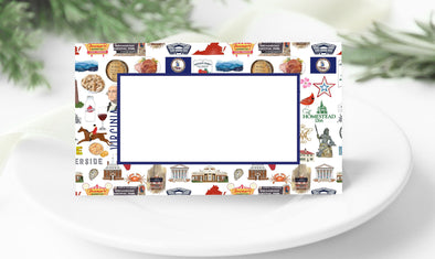 Iconic Virginia Watercolor Place Cards