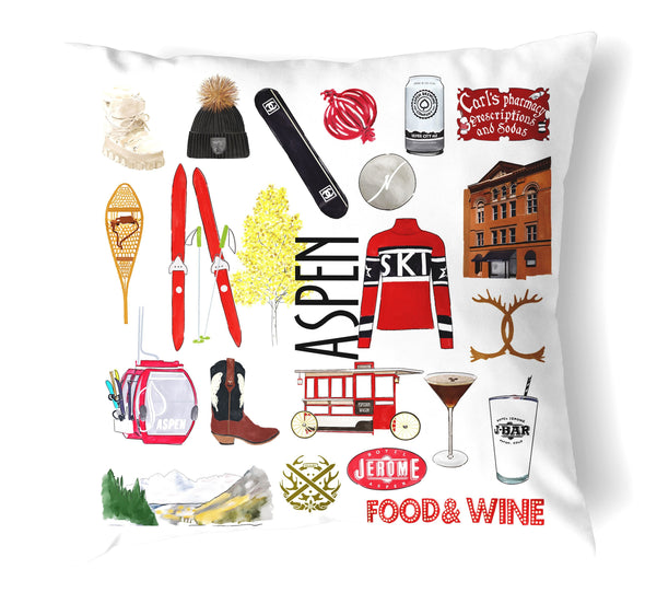 Reversible 18" Iconic Aspen Throw Pillow