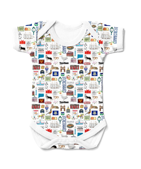 Iconic Connecticut Baby  Bodysuit