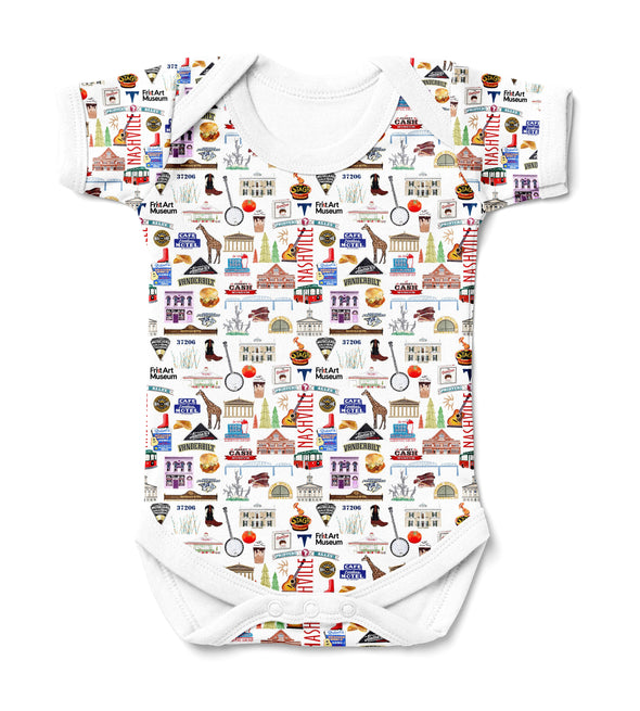 Iconic Nashville Tennessee Baby  Bodysuit