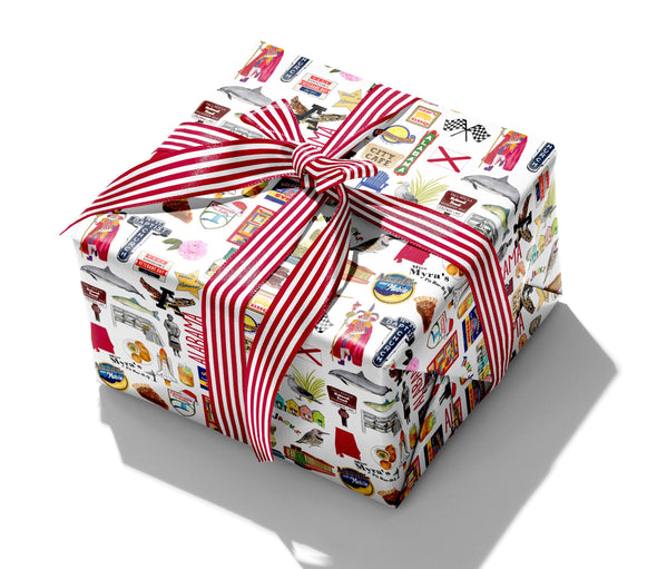 Iconic Alabama Watercolor Gift Wrap