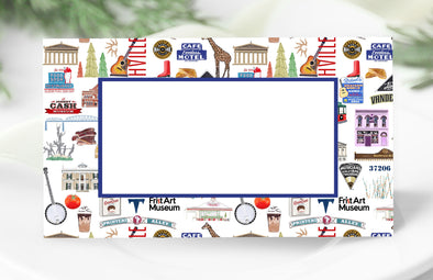 Iconic Nashville Tennessee Watercolor Place Cards