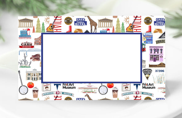 Iconic Nashville Tennessee Watercolor Place Cards