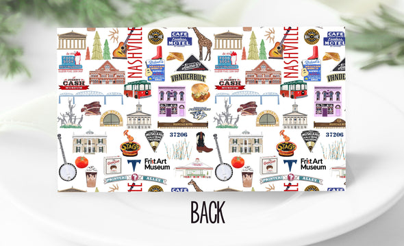 Iconic Nashville Tennessee Watercolor Place Cards