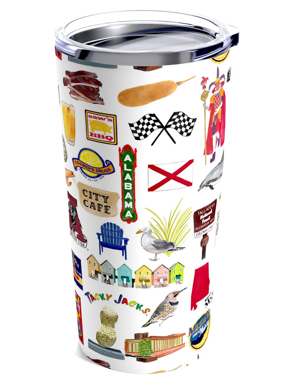 Iconic Alabama watercolor 20 ounce Stainless Steel Hot/Cold Cup
