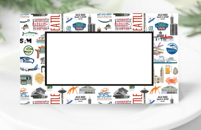 Iconic Seattle Washington Watercolor Place Cards