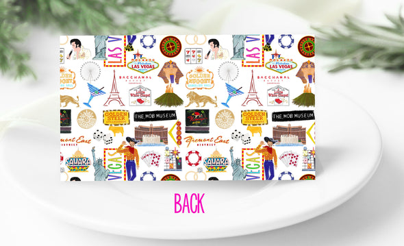 Iconic Las Vegas Watercolor Place Cards