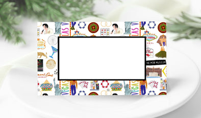 Iconic Las Vegas Watercolor Place Cards