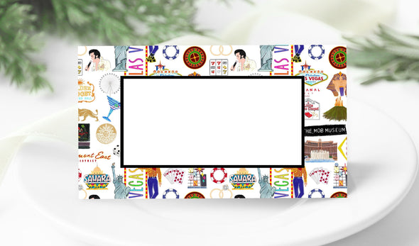 Iconic Las Vegas Watercolor Place Cards