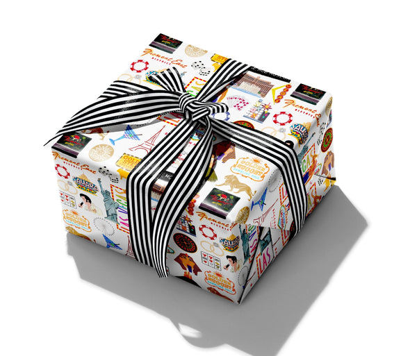 Iconic Las Vegas Watercolor Gift Wrap